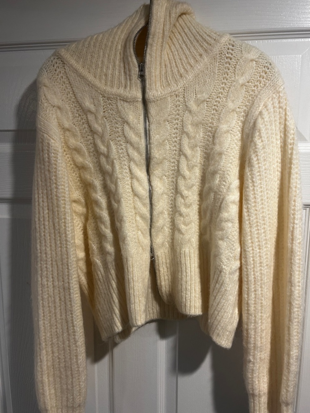 Ivory Double Zip Sweater - XXL - Universal Threads (target)